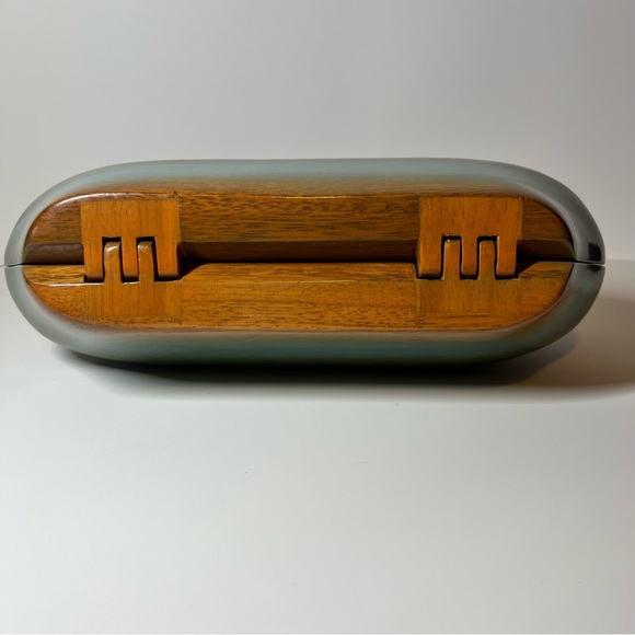 Timmy Woods, Women’s Beverly Hills, Vintage Wooded Purse - Picture 13 of 16